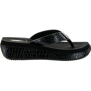 Volatile | Womens Size 10 Mini Croco Wedge Sandals